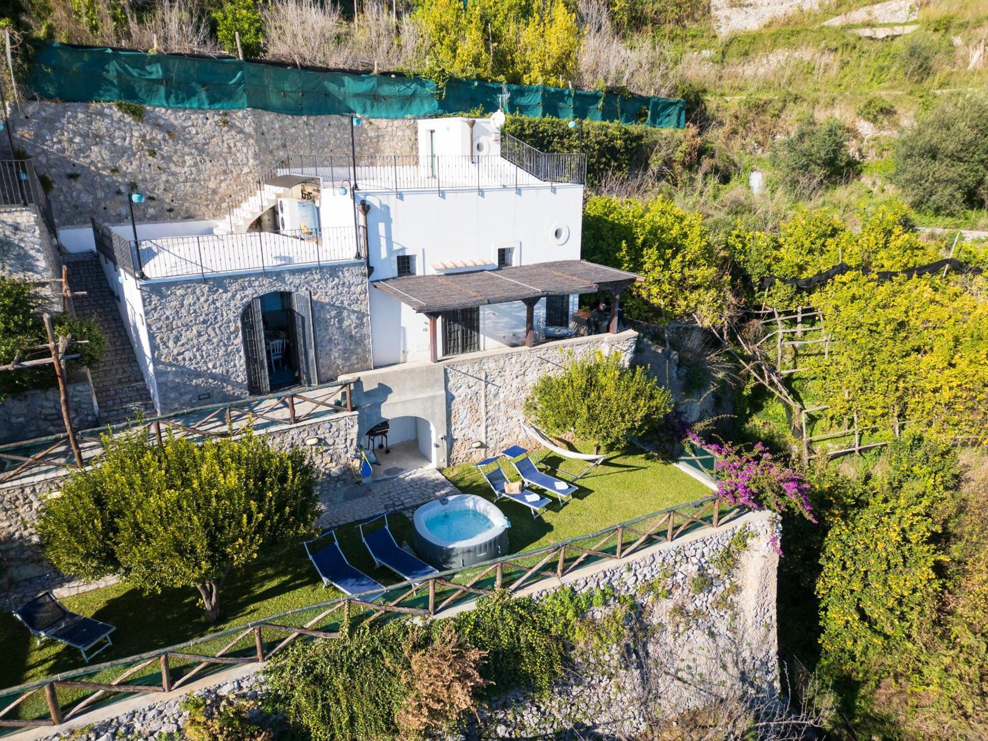 La Cascina - Villa Nenno Conca dei Marini Bagian luar foto