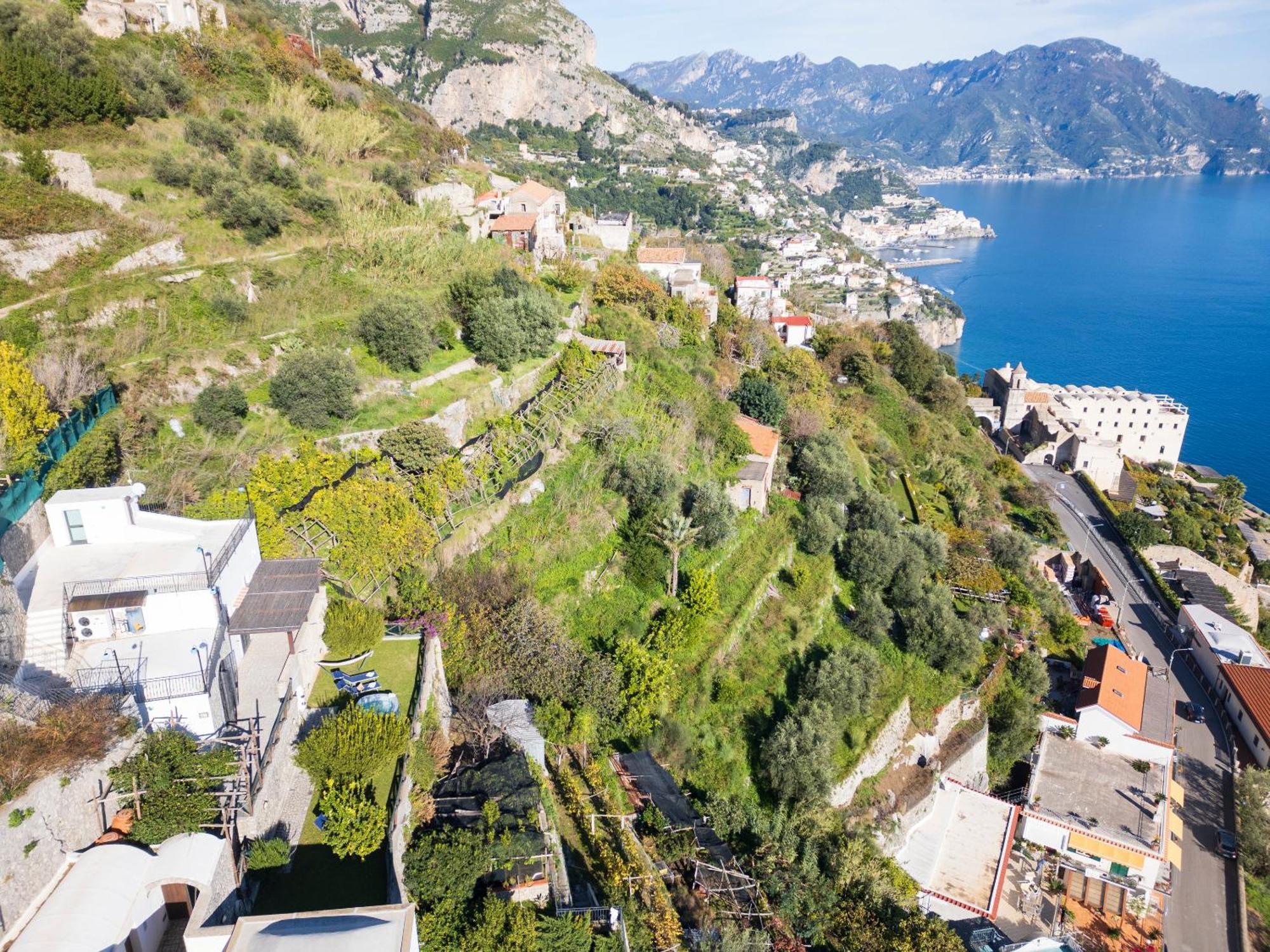La Cascina - Villa Nenno Conca dei Marini Bagian luar foto