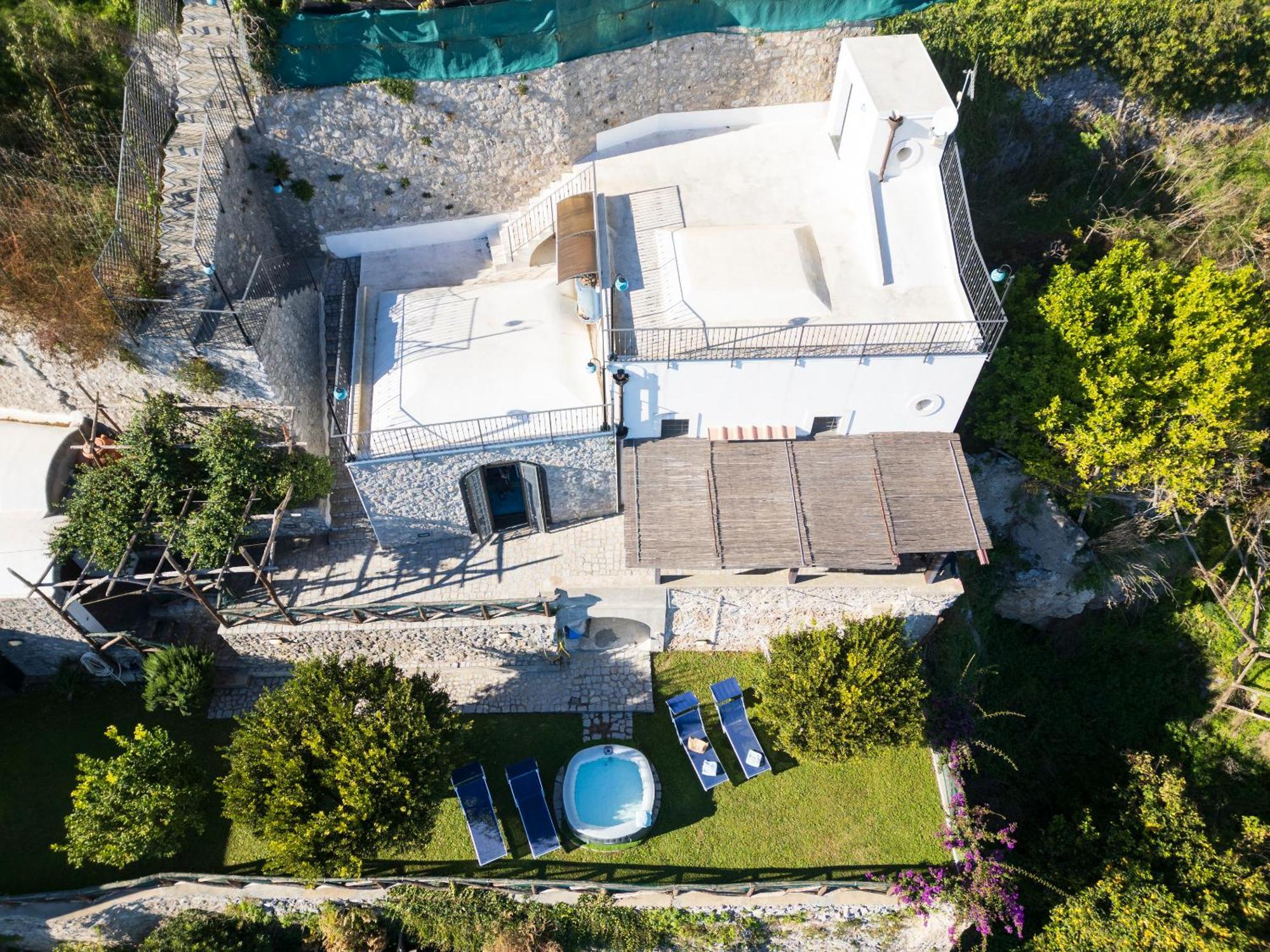 La Cascina - Villa Nenno Conca dei Marini Bagian luar foto